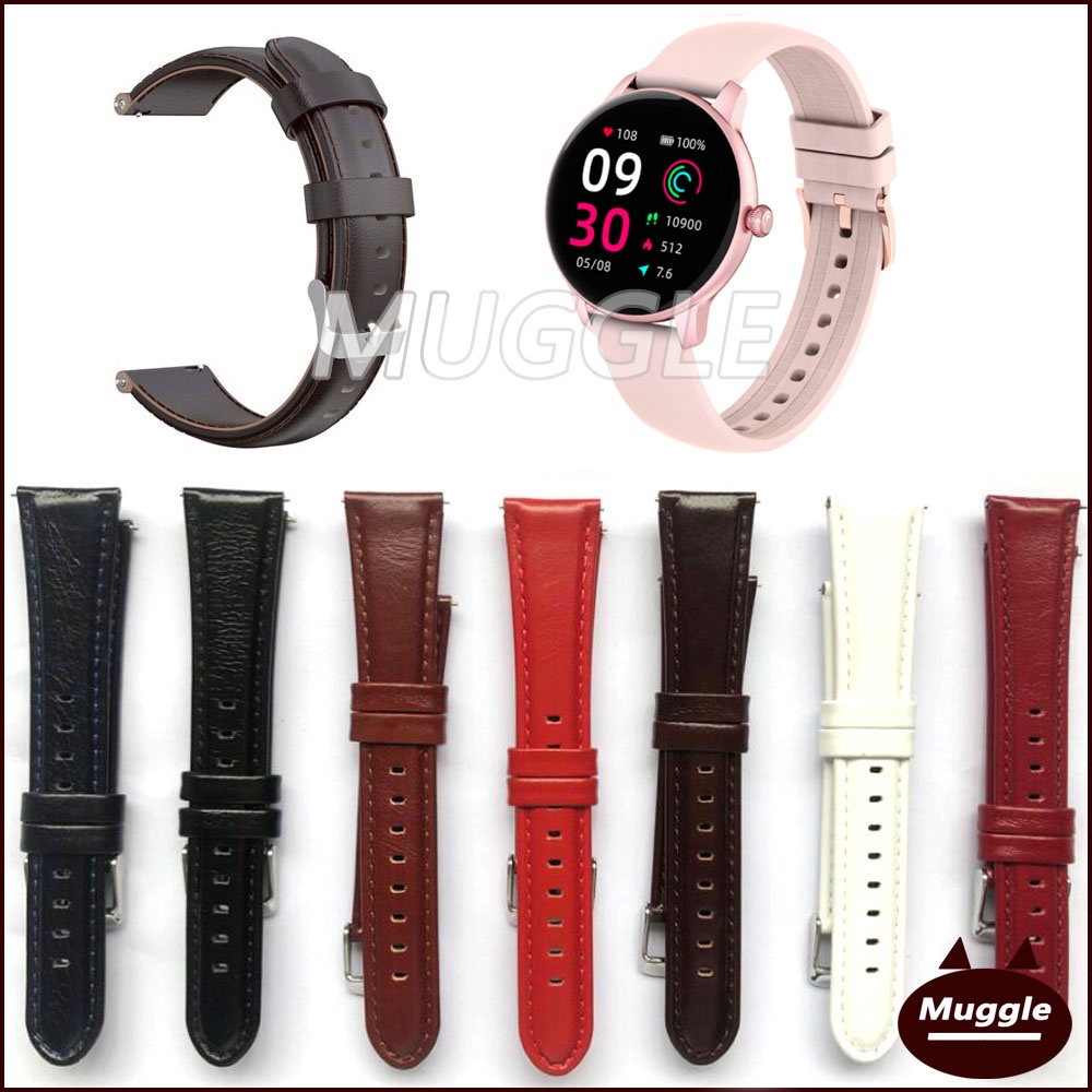 ภาพหน้าปกสินค้าสาย iMILAB Watch W11 นาฬิกาข้อมือ iMILAB Watch W11 Smart Watch สายหนังแท้สําหรับ iMILAB W11 strap