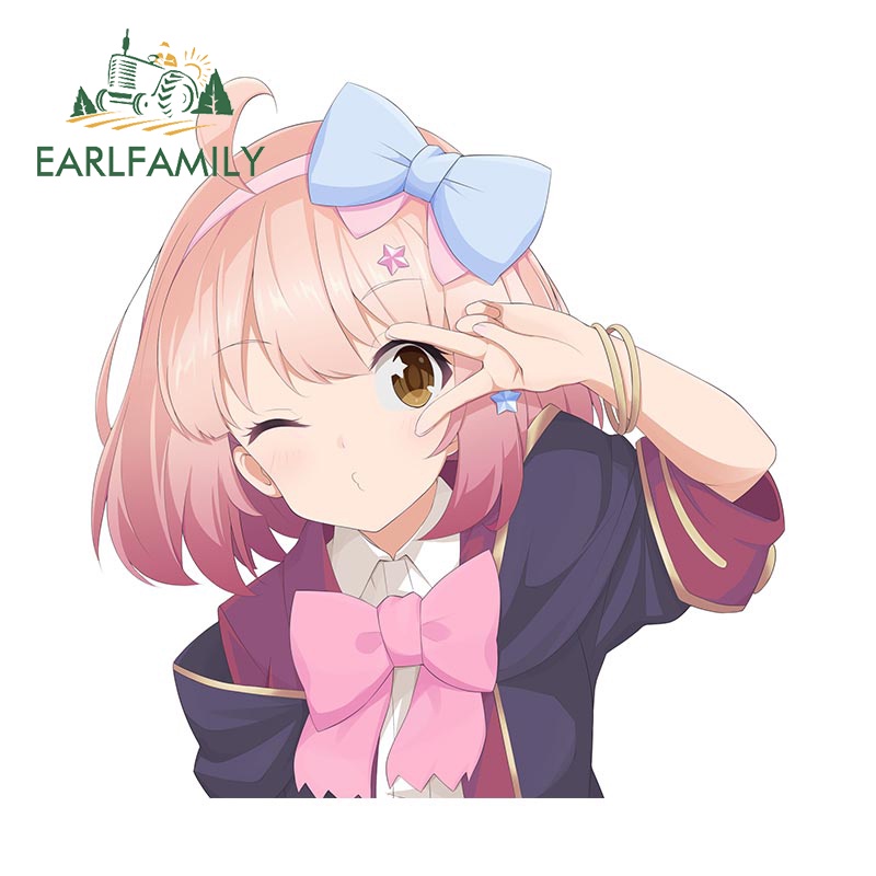 earlfamily-สติกเกอร์กันแดด-กันรอยขีดข่วน-ลาย-princess-connect-chieru-ขนาด-13-ซม-x-12-5-ซม-สําหรับติดตกแต่งกระจกรถยนต์