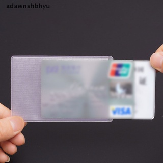 Adawnshbhyu กระเป๋าใส่บัตรเครดิต PVC แบบใส กันน้ํา 10 ชิ้น