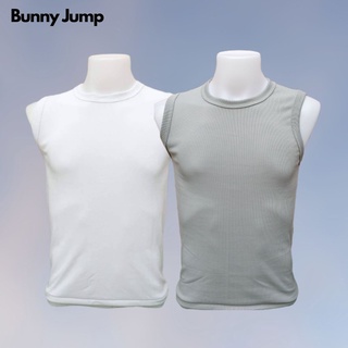 สินค้า เสื้อแขนกุดCotton💯 bunny jumpเสื้อกล้ามสีพื้น เสื้อสีพื้น ใส่ได้ทั้งชายและหญิง (มีสินค้าพร้อมส่ง)