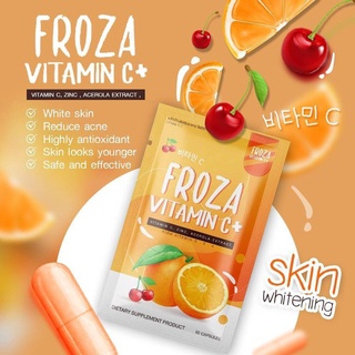 ภาพหน้าปกสินค้าFROZA ฟอร์ซ่า Vitamin C Plus วิตามินซี อาหารผิว 60 caps| Froza Vit C ส้ม ที่เกี่ยวข้อง