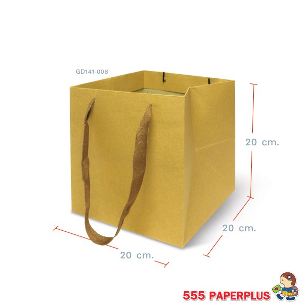 555paperplus-ซื้อใน-live-ลด-50-ถุงหิ้วคราฟท์-ถุงกระดาษ-รหัสgd141-เลือกแบบได้ที่ตัวเลือกสินค้าค่ะ