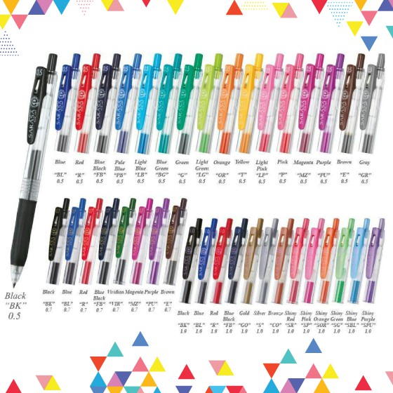 ปากกาหมึกเจล ZEBRA SARASA CLIP 0.5 mm Shopee Thailand