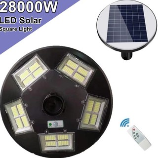 โคมไฟถนน UFO 20 ทิศทาง  LED 22000W - 28000W Square Light ไฟถนน ไฟโซล่าเซลล์ พลังงานแสงอาทิตย์ พลังงานแสงอาทิตย์