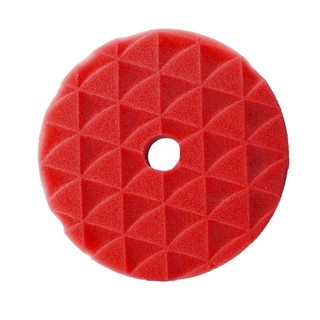 ฟองน้ำขัดเคลือบสีรถ ขนาด 6.5 นิ้ว (สำหรับแป้น 6 นิ้ว) รุ่น Diamond สีแดง Red Foam Polishing Pad 7inch (for pad 6 )