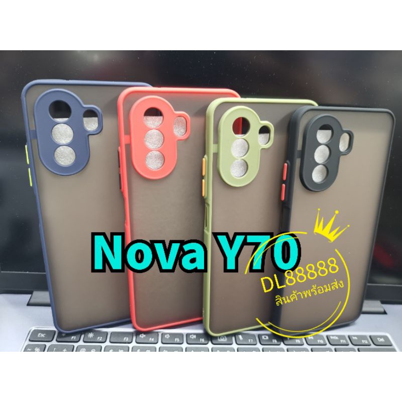 พร้-อมส่งใน-เคสขอบนิ่มหลังแข็งขุ่นคลุมกล้อง-for-huawei-p50-pro-p50pro-nova-9-se-nova-y70-nova9se