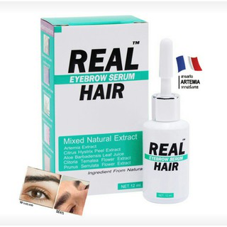 Real Hair Eye Brow Serum (เรียลแฮร์ อาย บราวน์ เซรั่ม) สามารถ ใช้ปลูกได้ทั้ง ขนคิ้ว และ ขนตา ปริมาณ 12 ml