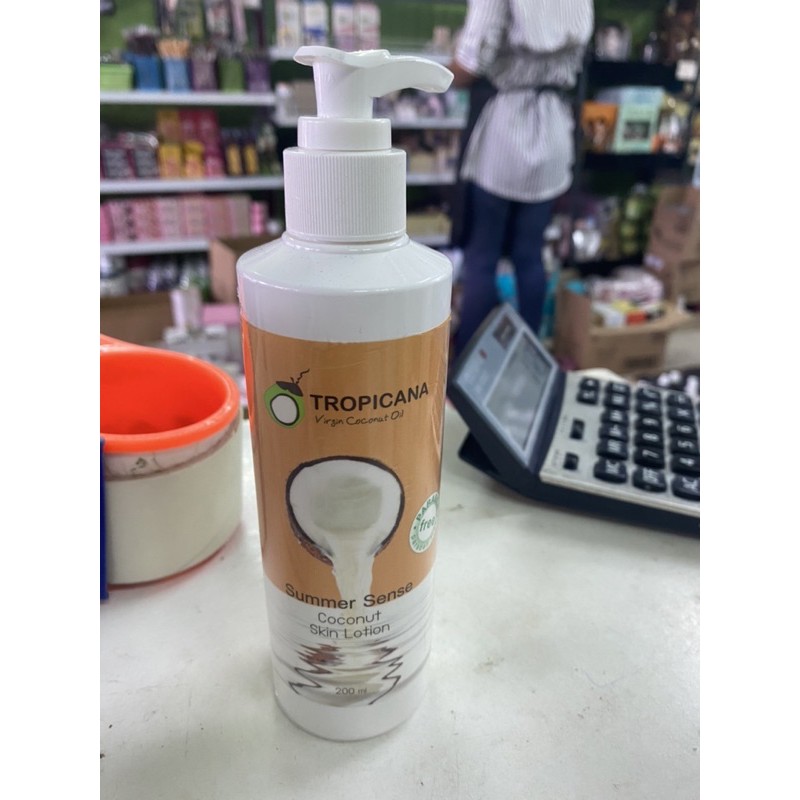 ของแท้-tropicana-coconut-skin-lotion-ทรอปิคาน่า-โลชั่นบำรุงผิว-น้ำมันมะพร้าว-200-ml