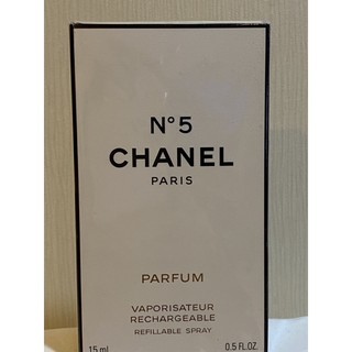 VTG CHANEL No.5 PARFUM Vaporisateur refillable SPRAY 15ml Year before1979 Extremely Rare.