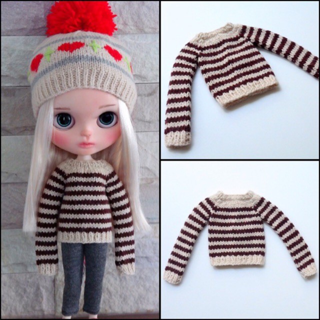 เสื้อแขนยาวตุ๊กตาบลายธ์-size-neo-blythe-dolls