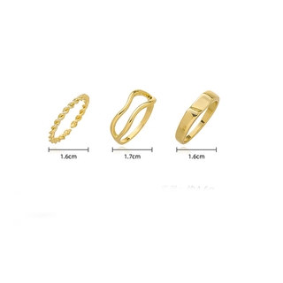 ภาพขนาดย่อของภาพหน้าปกสินค้าSomedayzl ชุดแหวนสีทองเงิน 3 ชิ้น / ชุดสําหรับผู้หญิง จากร้าน somedayzl.th บน Shopee