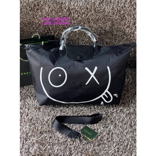 longchamp-x-andr-travel-bag-l-แท้