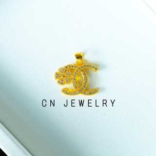จี้CC ทองดอกไม้ 👑รุ่นAZ-03 แถมฟรีตลับทอง CN Jewelry จี้เพขรCZ จี้แบรนด์ จี้สร้อยคอ จี้งานแบรนด์