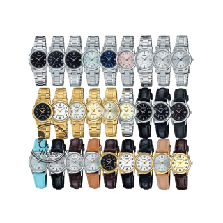 CASIO ของแท้ LTP-V002D LTP-V002G LTP-V002L LTP-V002GL นาฬิกาผู้หญิง รับประกัน 1 ปี LTPV002 LTPV002G LTPV002D LTPV002G