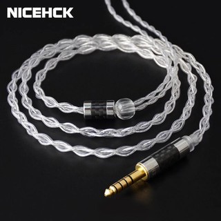 NICEHCK LitzPS 4N Litz Pure Silver Earphone Upgrade Cable 3.5/2.5/4.4mm MMCX/NX7 Pro/QDC/0.78mm 2Pin For ZSN PRO X ZST X ZS10 PRO AS16 DB3 KXXS T4 T2 ST-10s