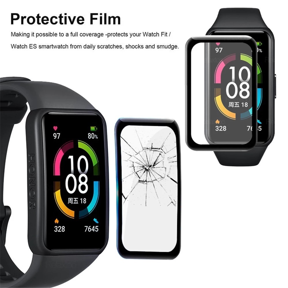 ข้อมูลเพิ่มเติมของ ฟิล์มกระจกนิรภัยกันรอย 3D Pmma สําหรับ Huawei Band 6