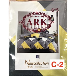 ชุดผ้าปูที่นอนสีพื้น 6 ฟุต 5 ชิ้น ARK C-1 TO C-8.