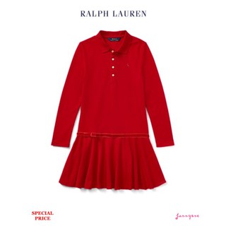 RALPH LAUREN STRETCH COTTON POLO DRESS (GIRL SIZE)