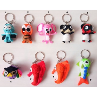 พวงกุญแจตุ๊กตาหมีแพนด้าและอื่นๆ - ดีไซน์ธีมสัตว์ - Handmade Panda and Others String Doll Keychain