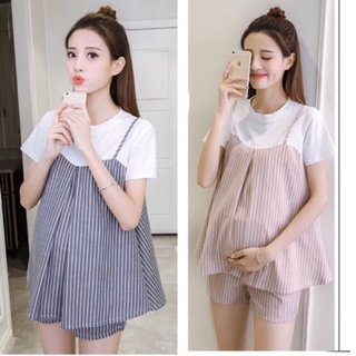 ชุดคลุมท้อง เสื้อสไตล์เอี้ยม + กางเกง