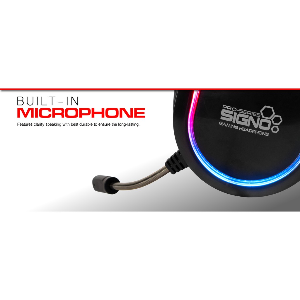 ภาพสินค้าหูฟังเกมมิ่ง RGB 7.1 Signo HP-829 Mixxer หูฟังคอม Gaming Headphone ประกันศูนย์ 1 ปี จากร้าน huskshop บน Shopee ภาพที่ 7