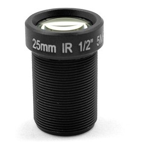 รูปภาพสินค้าแรกของLen 25mm M12 / HD 5MP / IR Filter1/2" For Gopro Cameras Raspberry Pi