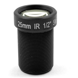 ภาพย่อรูปภาพสินค้าแรกของLen 25mm M12 / HD 5MP / IR Filter1/2" For Gopro Cameras Raspberry Pi