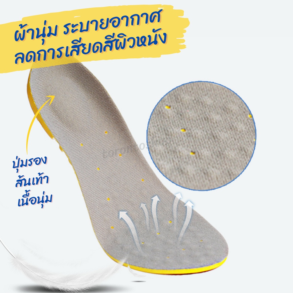 ภาพสินค้าแผ่นเสริมรองเท้าเพื่อสุขภาพ Memory Foam ลดแรงกระแทก สำหรับเดิน วิ่ง ออกกำลังกาย ตัดขอบได้ตามไซส์ (1แพ็ค=1คู่) รุ่น SM201 จากร้าน torontoshop บน Shopee ภาพที่ 3