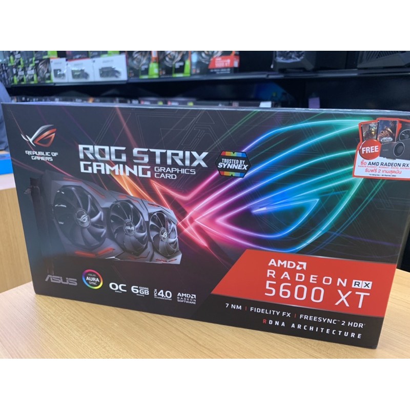 ASUS ROG STRIX RADEON RX5600XT T6G GAMING DDR6 192Bit (3Y)ของใหม่ ...