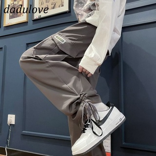 DaDulove💕 New American Ins Retro Overalls Loose Casual Pants Drawstring Wide Leg Pants Fashion Womens Clothing