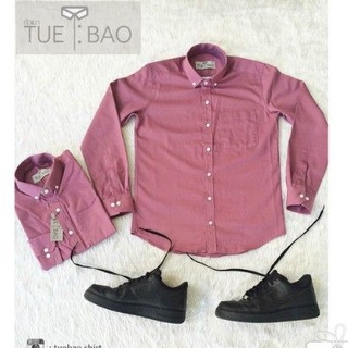 TueBaoShirt  เสื้อเชิ้ตแขนยาว สีม่วง (ม่วงเปลือกมังคุด)