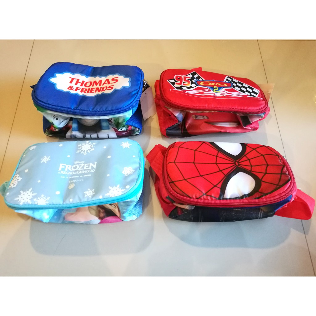 รูปภาพของกระเป๋าเก็บอาหาร เก็บอุณหภูมิ และเครื่องดื่มร้อนเย็นได้ Thomas Spiderman Cars Frozenลองเช็คราคา