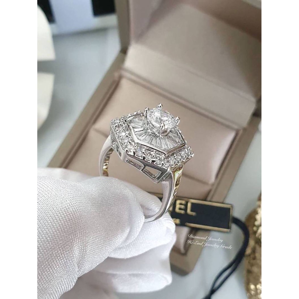 diamond-ring-แหวนเพชรเม็ดชู-2-กะรัต-เพชร-cz-แท้เกรดพรีเมี่ยม-รับรองความขาวใส-ดีไซน์น่ารัก
