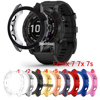 ภาพขนาดย่อของสินค้าเคสป้องกัน TPU ไฟฟ้า เคสใส สําหรับ Garmin Fenix 7 7X 7S