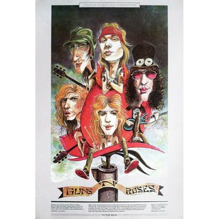 โปสเตอร์ Guns N’ Roses กันส์แอนด์โรสเซส โปสเตอร์วงดนตรี ภาพวงดนตรี โปสเตอร์ติดผนัง โปสเตอร์สวยๆ poster ส่งEMSด่วนให้ค่ะ