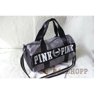 Victorias Secret PINK Gym Duffle Bag (Gray) (Outlet)