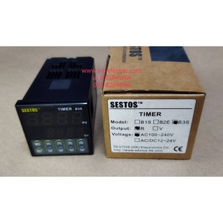 B3S-2R-220 (NEW)Timer
Power AC100-240V 50-60Hz 5VA
Contact 3A 250VAC (Resistive)
( SESTOS ) 48*48