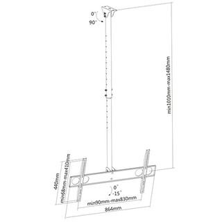 CEILING MOUNT TV PLB-CE448