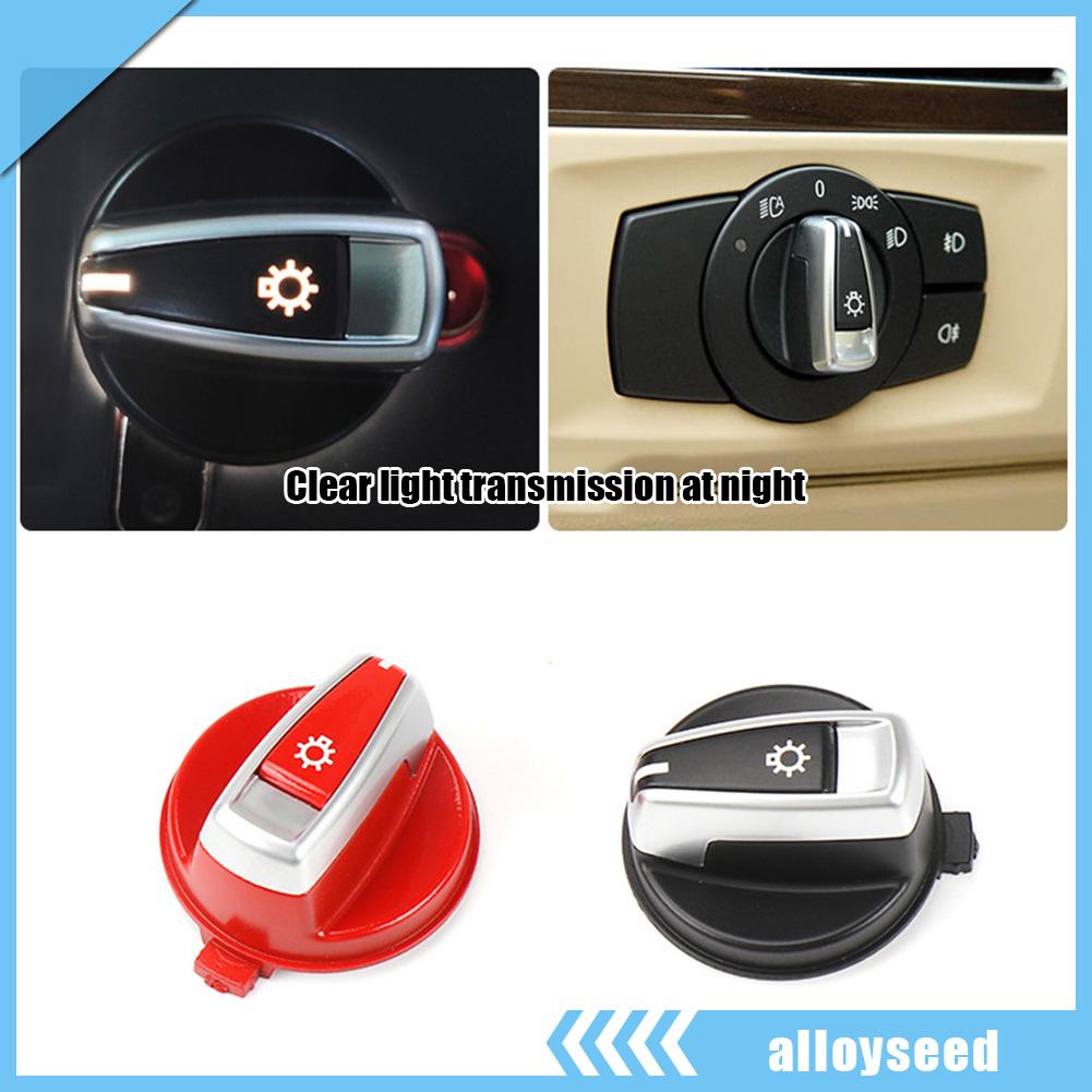 alloyseed-ลูกบิดสวิทช์ไฟหน้าสําหรับ-bmw-e90-3-series-2005-2012-e84-x1-2009-2015