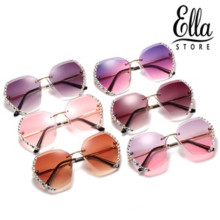 Ellastore123 แว่นตากันแดด ไล่โทนสี ป้องกันรังสียูวี สําหรับผู้หญิง