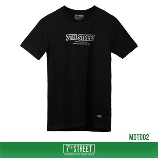 7th Street เสื้อยืด รุ่น MDT002 Dot Textrue-ดำ ของแท้ 100%