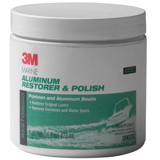 3M 09020 9020 Marine Aluminum Restorer and Polish ครีมขัดเงาอลูมิเนียม 18oz, 510 กรัม