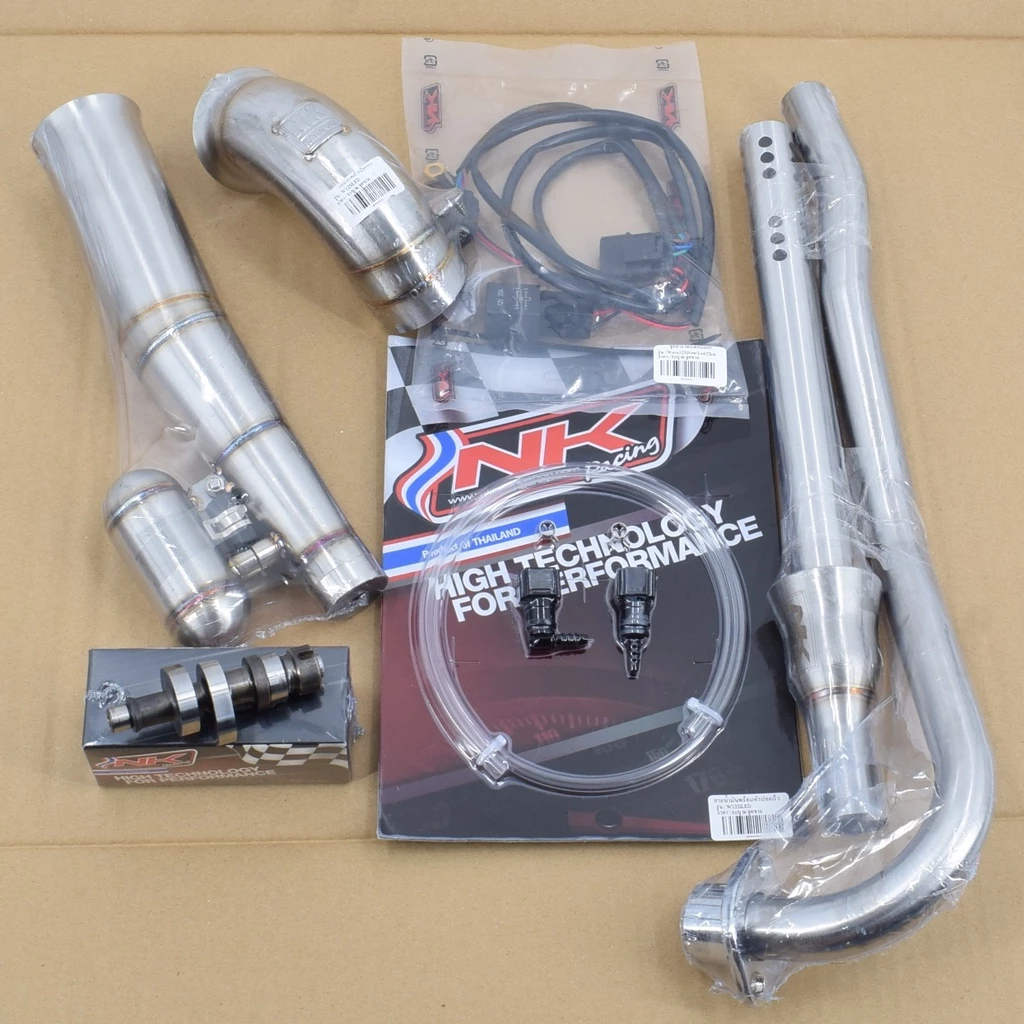 Nkracing ชุดไล่ข้าง เวฟ125iวาฬ / 125i LED ในชุดมี ท่อเข้ากรอง/แคม/คอท่อพร้อมใส้/ชุดรีเลย์ปั้มติ๊ก/สายน้ำมัน/ท่อไอดี รูปที่ 2