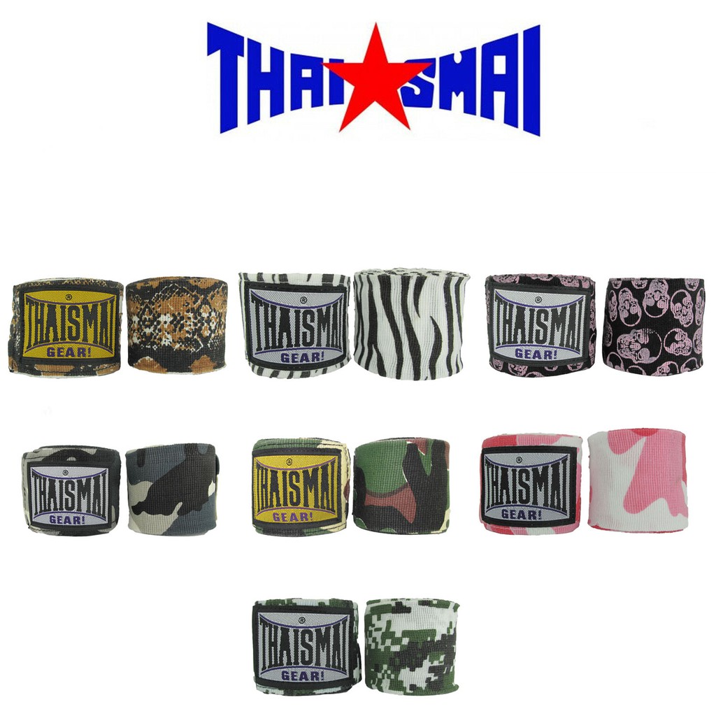 ภาพหน้าปกสินค้าผ้าพันมือไทยสมัย ThaiSmai Handwraps Elastic ผ้าพันมือ แบบยืดได้