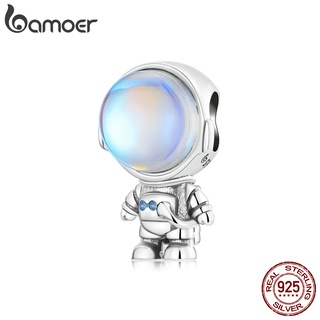 สินค้า Bamoer ลูกปัดเงิน 925 รูปนักบินอวกาศ สําหรับทําสร้อยข้อมือ diy