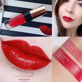 Beauty-Siam แท้ทั้งร้าน !! ❤ Bobbi brown Luxe Liquid Lip High Shine สี Red the news