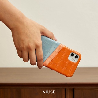 ภาพขนาดย่อของภาพหน้าปกสินค้า( ลดเพิ่ม 65.-) MUSE 3Tone Card Holder Phone Case COLORFUL (11/11Pro/11Pro Max) จากร้าน muse.onthemove บน Shopee ภาพที่ 2
