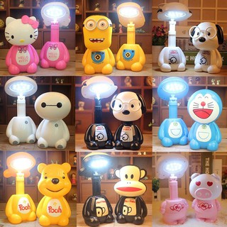 โคมไฟตั้งโต๊ะ led ลายการ์ตูนชาร์จสาย usb