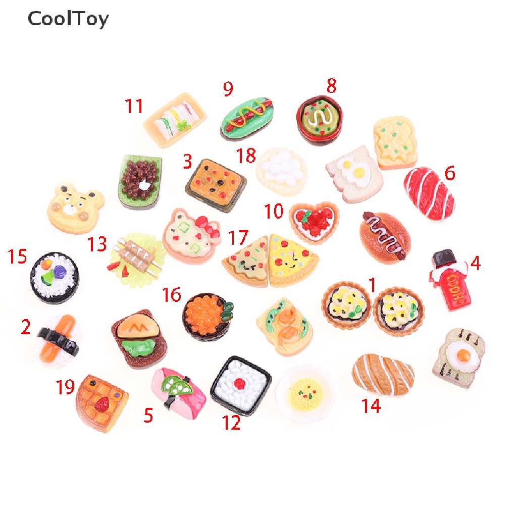 cooltoy-โมเดลอาหารจิ๋ว-สําหรับตกแต่งบ้านตุ๊กตา-2-5-ชิ้น