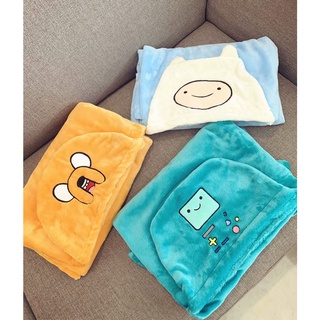 ผ้าห่ม ลายการ์ตูน Adventure Time Home ขนาด 80x130 ซม. สําหรับเครื่องปรับอากาศ